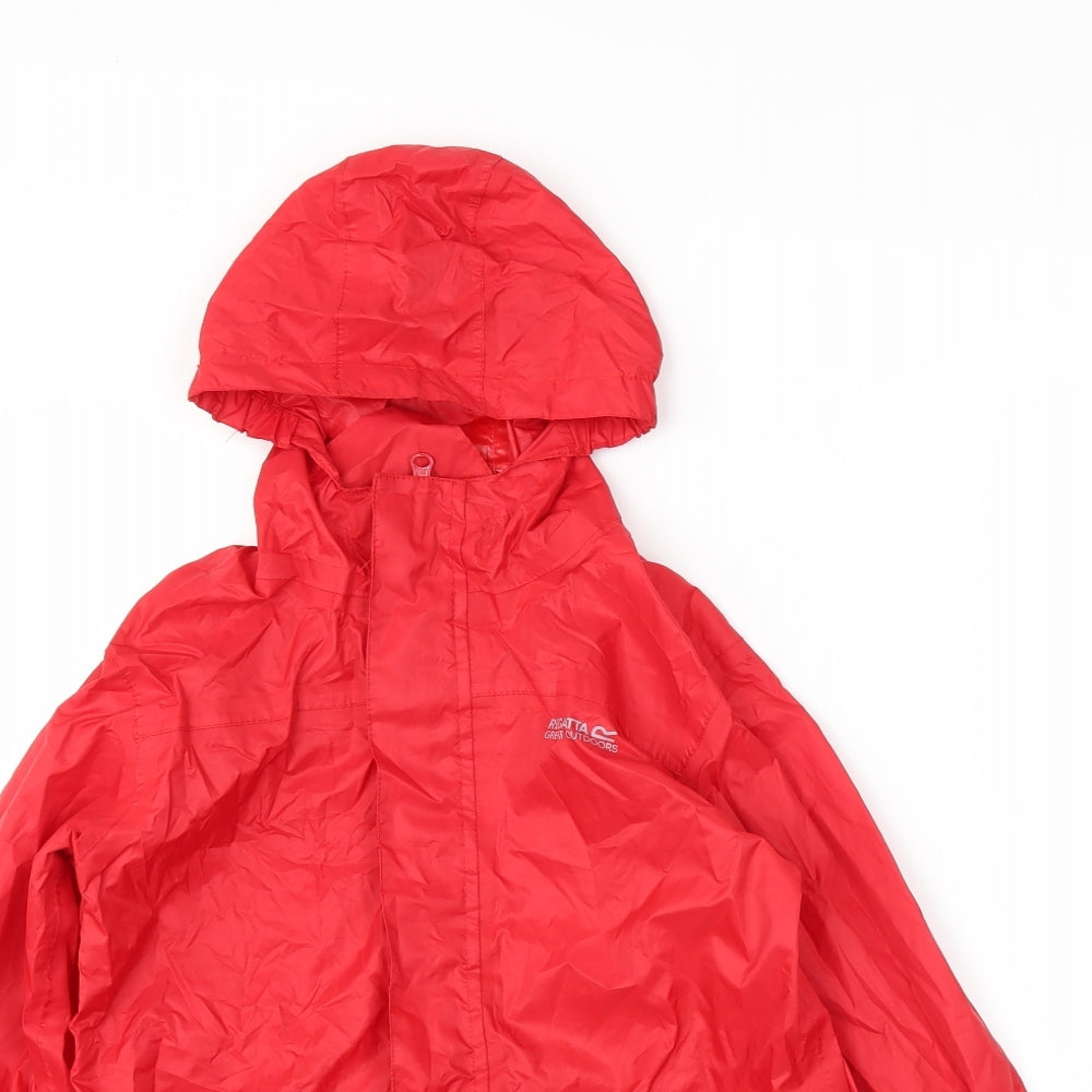 Regatta Boys Red   Rain Coat Coat Size 9-10 Years