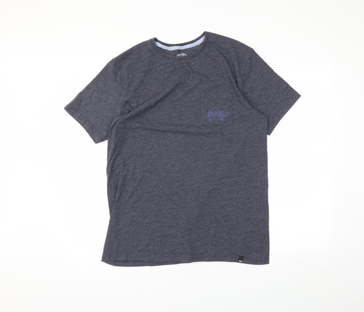aanimal Mens Blue    T-Shirt Size M