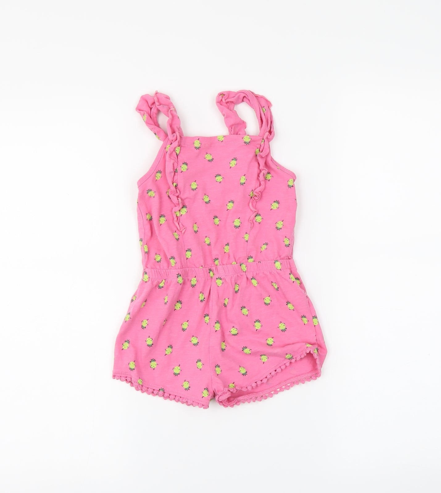Preworn Girls Pink   Playsuit One-Piece Size 2-3 Years
