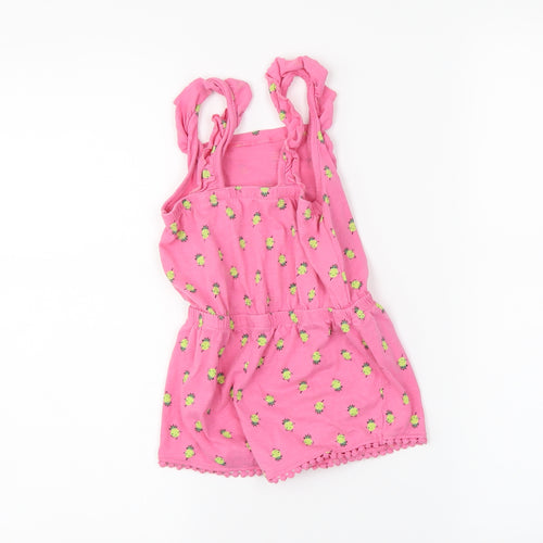 Preworn Girls Pink   Playsuit One-Piece Size 2-3 Years