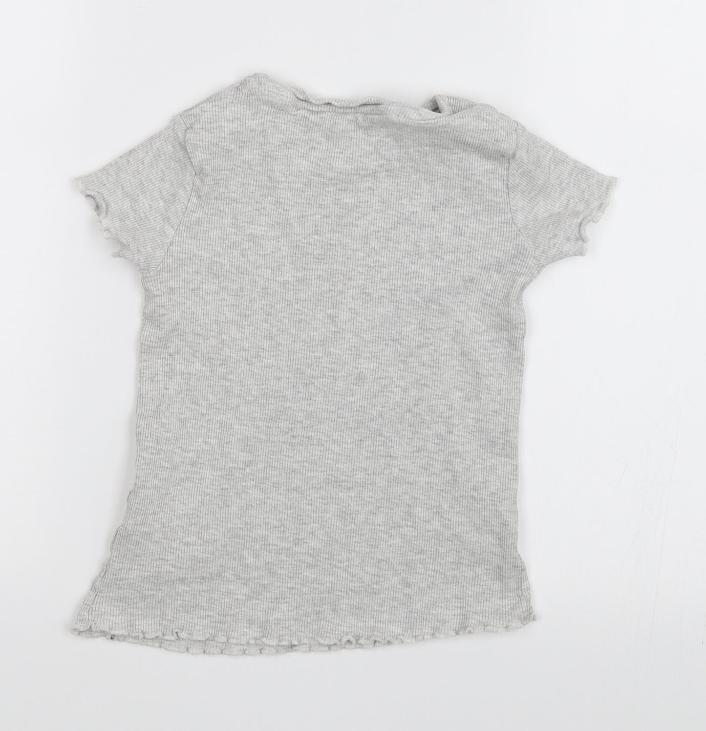 George Girls Grey   Basic T-Shirt Size 5-6 Years