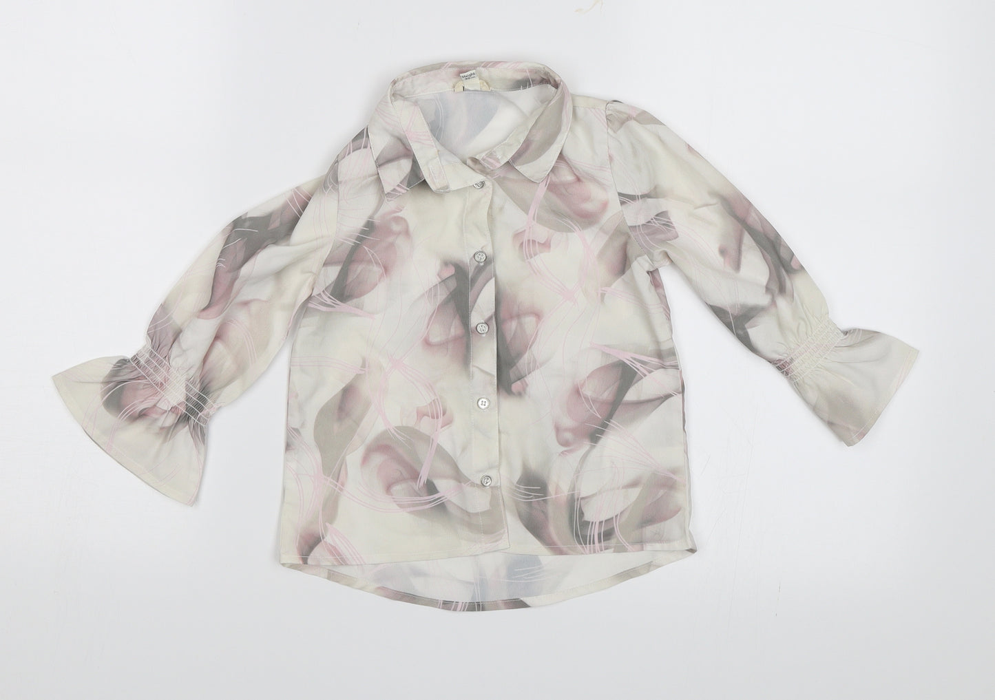 River Island Baby White Floral  Basic Button-Up Size 18-24 Months