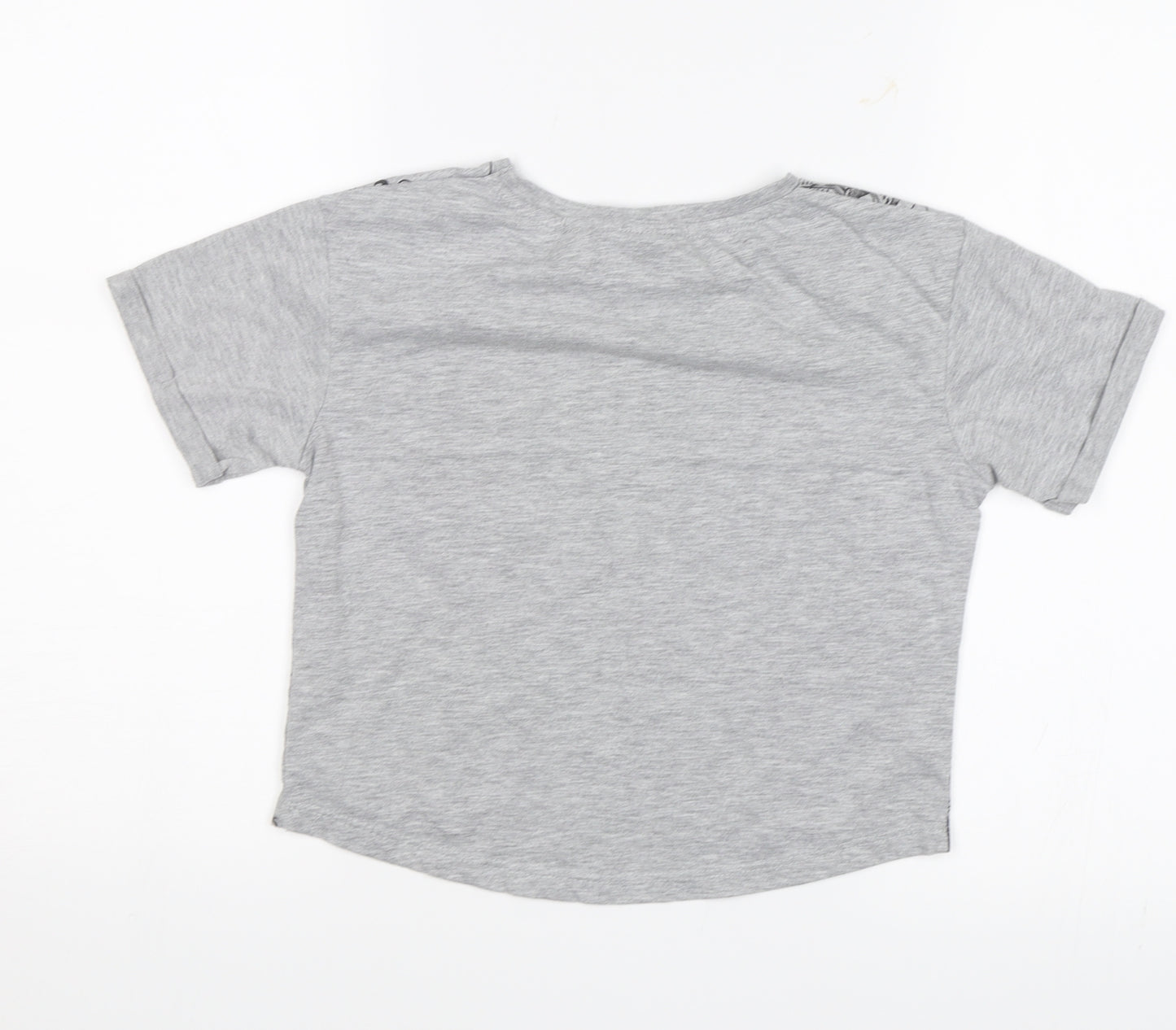 Harry Potter Boys Grey   Basic T-Shirt Size 9-10 Years  - The Marauder's Map