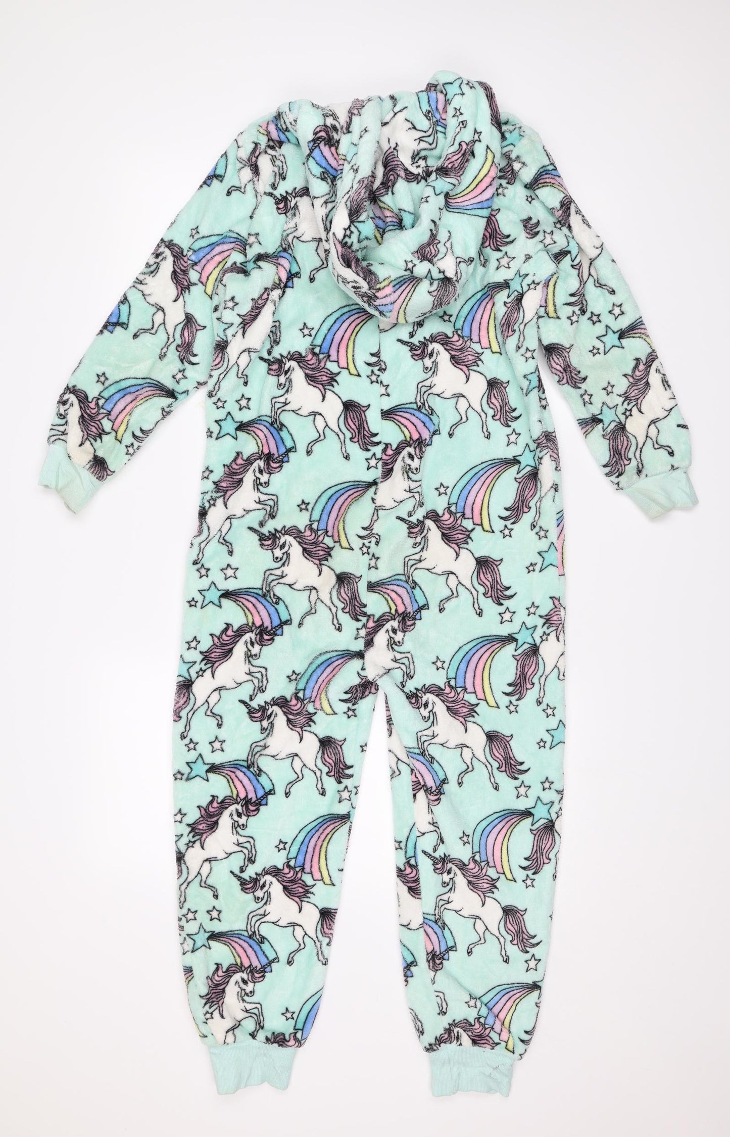 NEXT Girls Green   Top One Piece Size 9 Years  - Unicorns