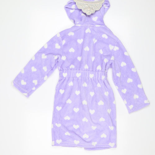 Disney Girls Purple Solid  Top Robe Size 5-6 Years  - Sofia the First