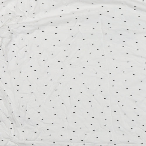 Primark Girls White Polka Dot  Basic T-Shirt Size 10-11 Years  - Selfie Queen