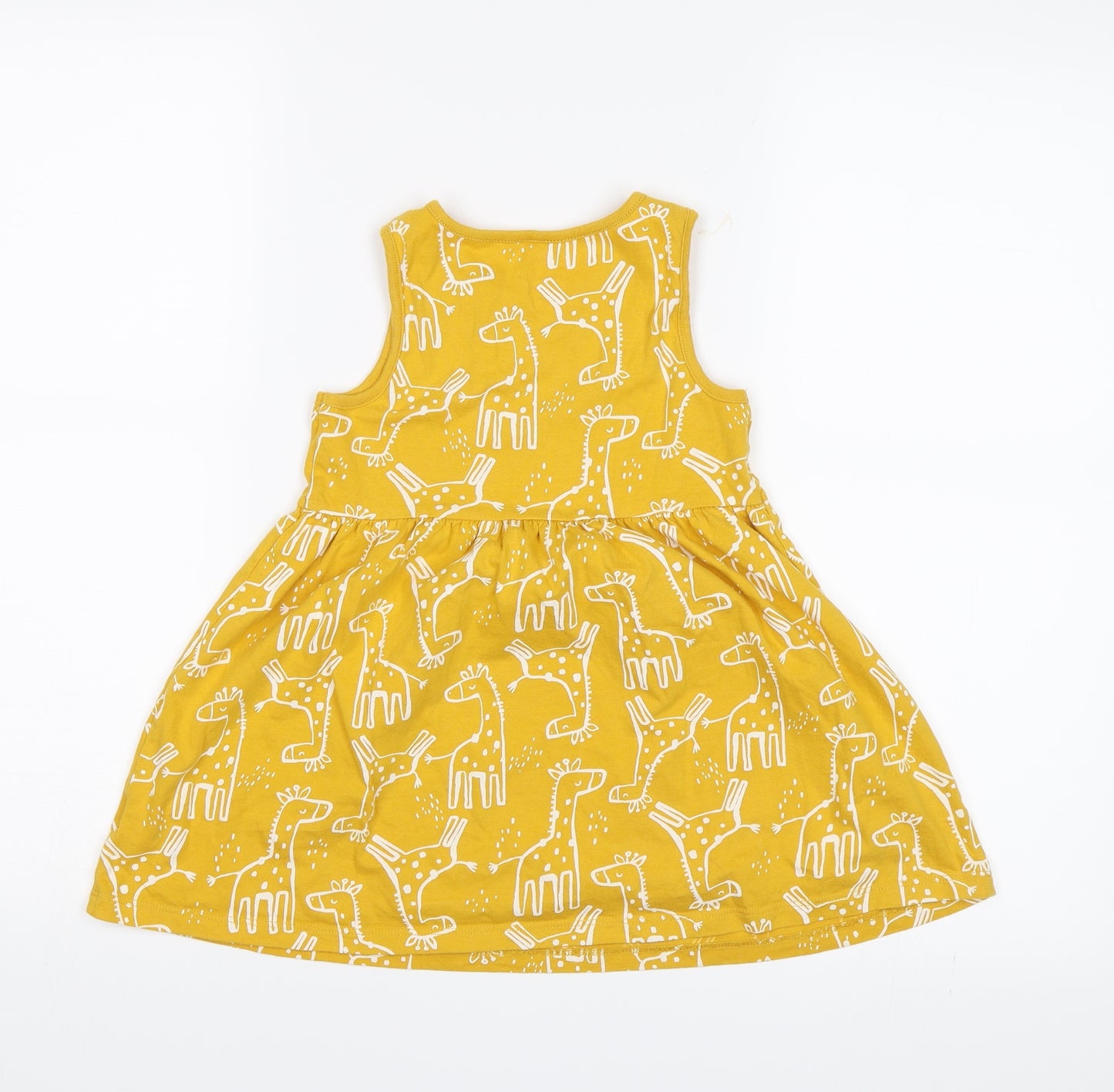 F&F Girls Yellow   Shift  Size 4-5 Years  - Giraffe