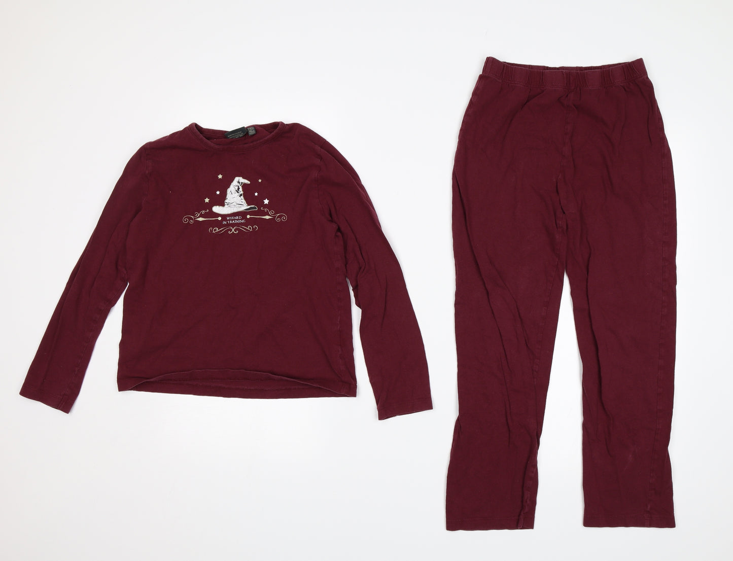 Harry Potter Boys Red    Pyjama Set Size 9-10 Years  - Wizard in Training