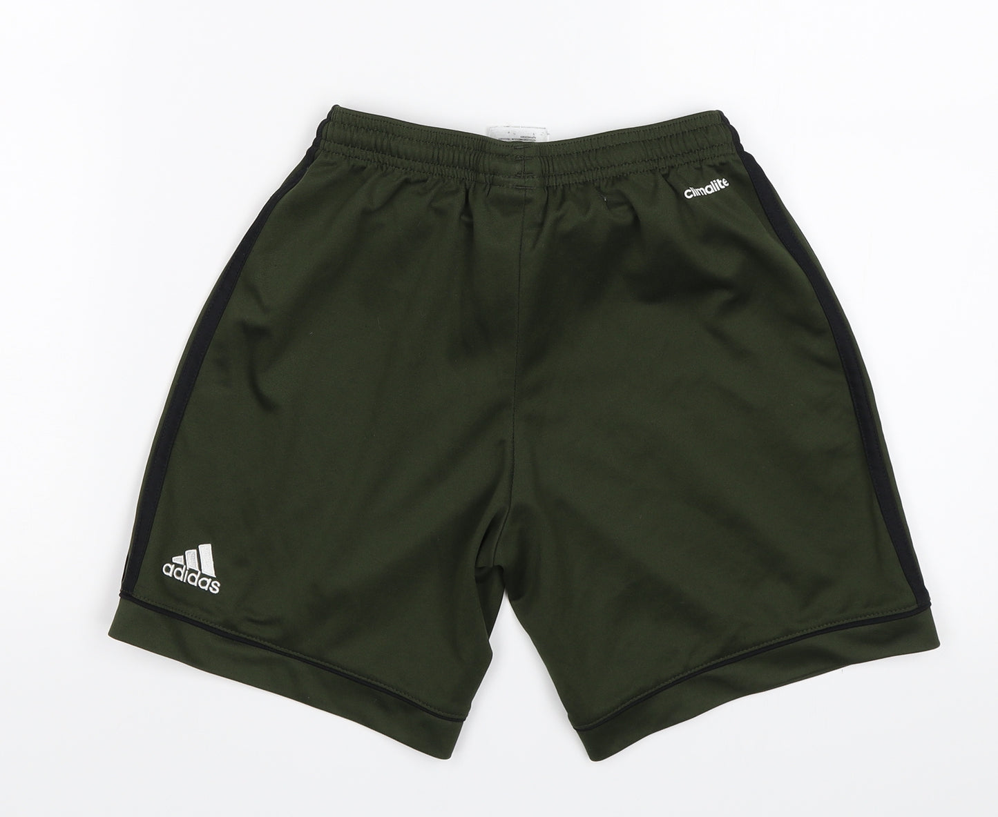 adidas Boys Green   Sweat Shorts Size 11-12 Years