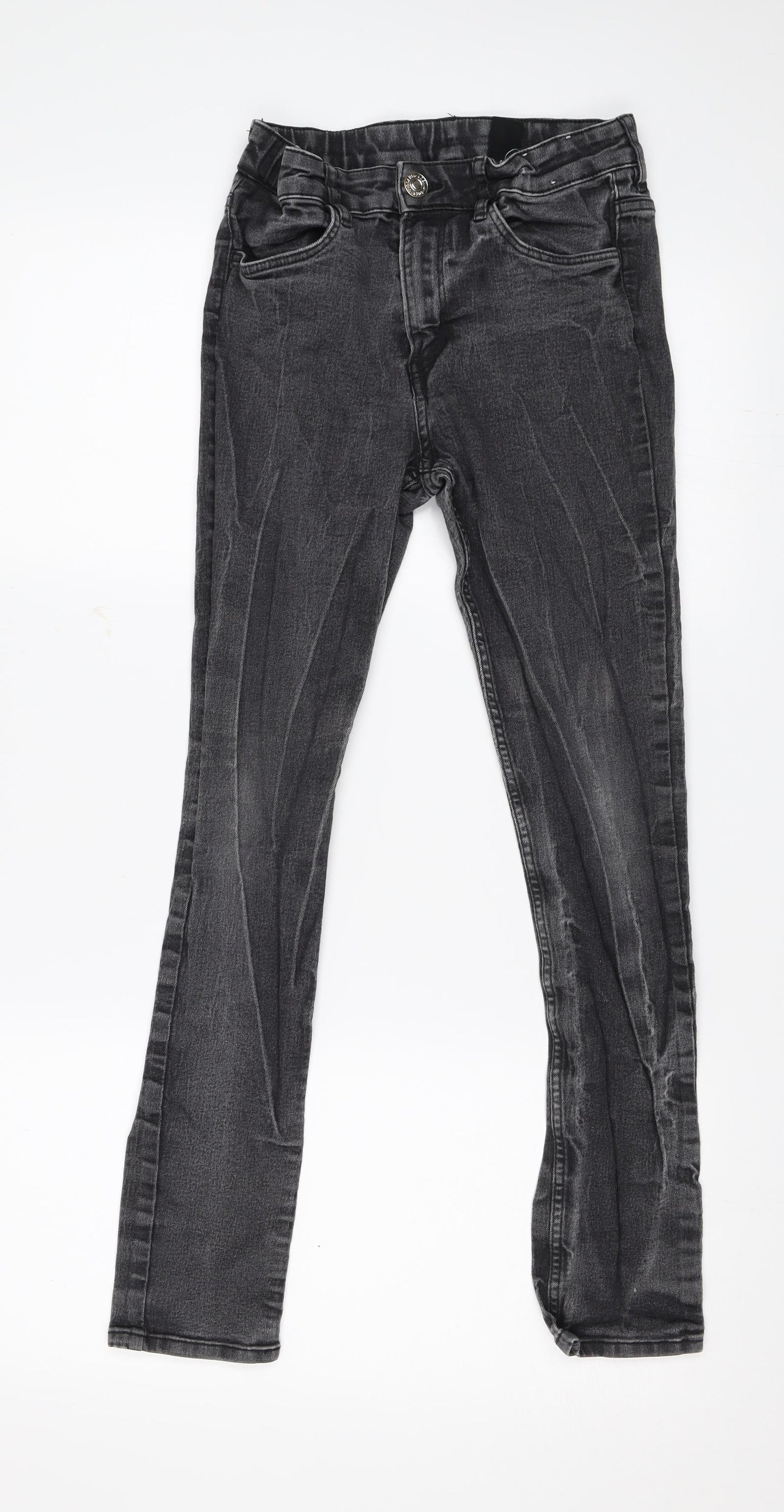 H&M Boys Black  Denim Skinny Jeans Size 12-13 Years