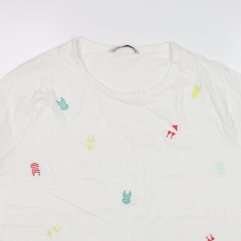 TU Womens White   Basic T-Shirt Size 20  - Swim