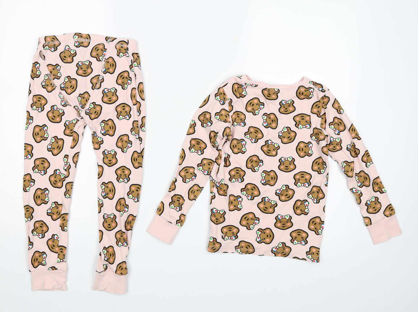 George Girls Pink   Top Pyjama Set Size 5-6 Years  - Bears