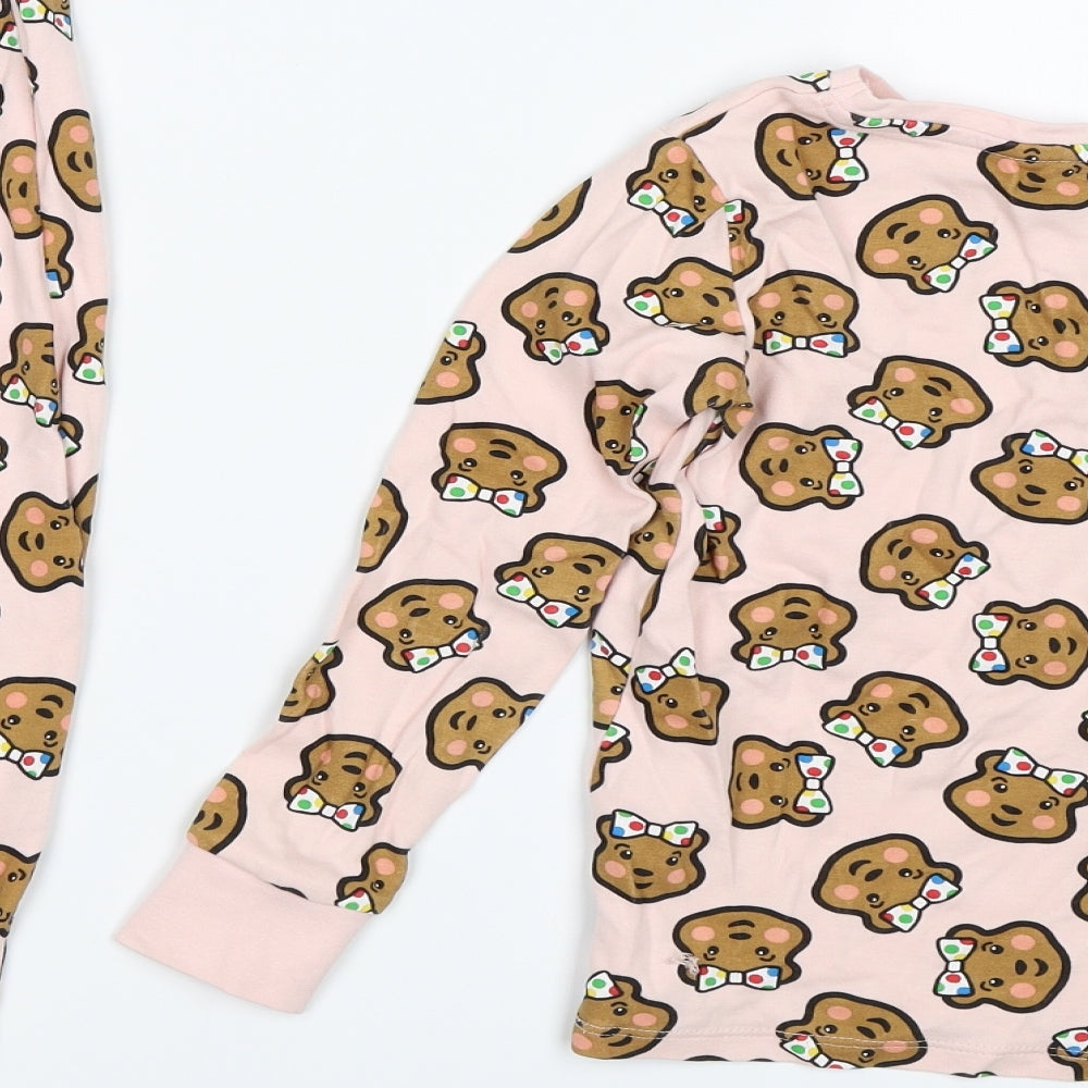 George Girls Pink   Top Pyjama Set Size 5-6 Years  - Bears