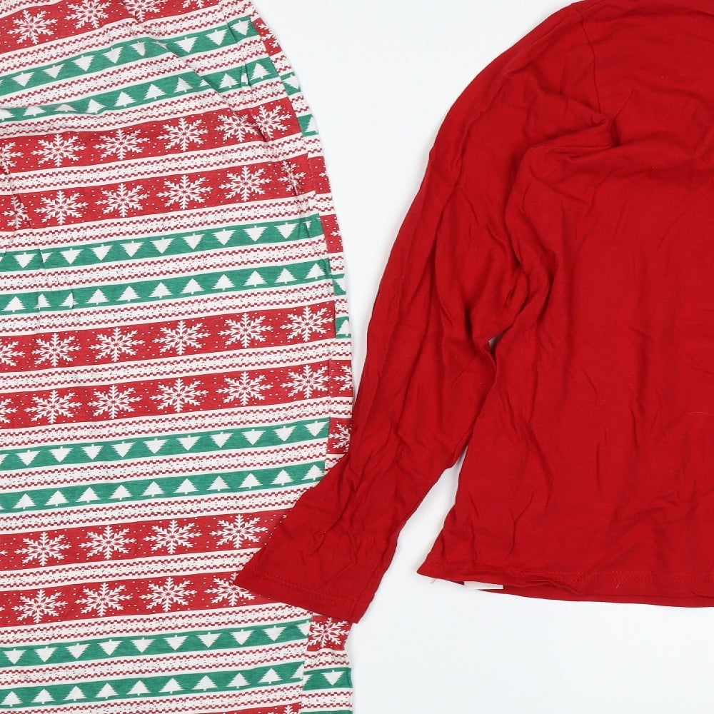 Avon Womens Red   Top Pyjama Set Size 8  - Christmas
