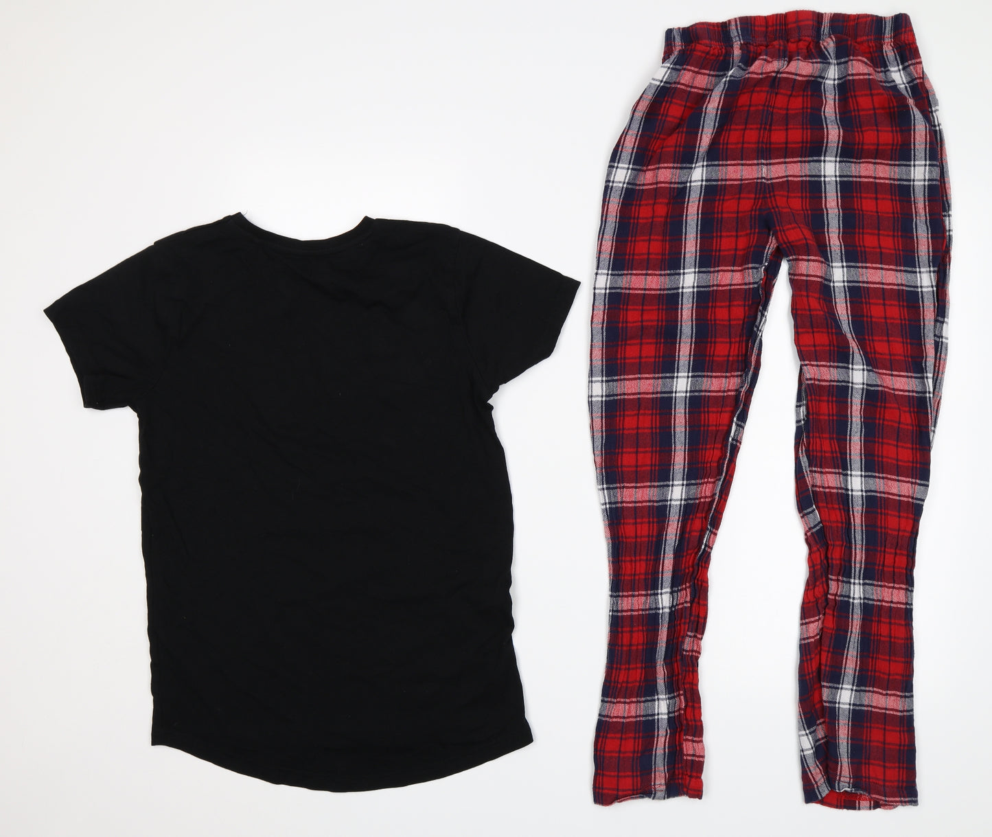 Primark Boys Black Plaid   Pyjama Set Size 12-13 Years  - Christmas