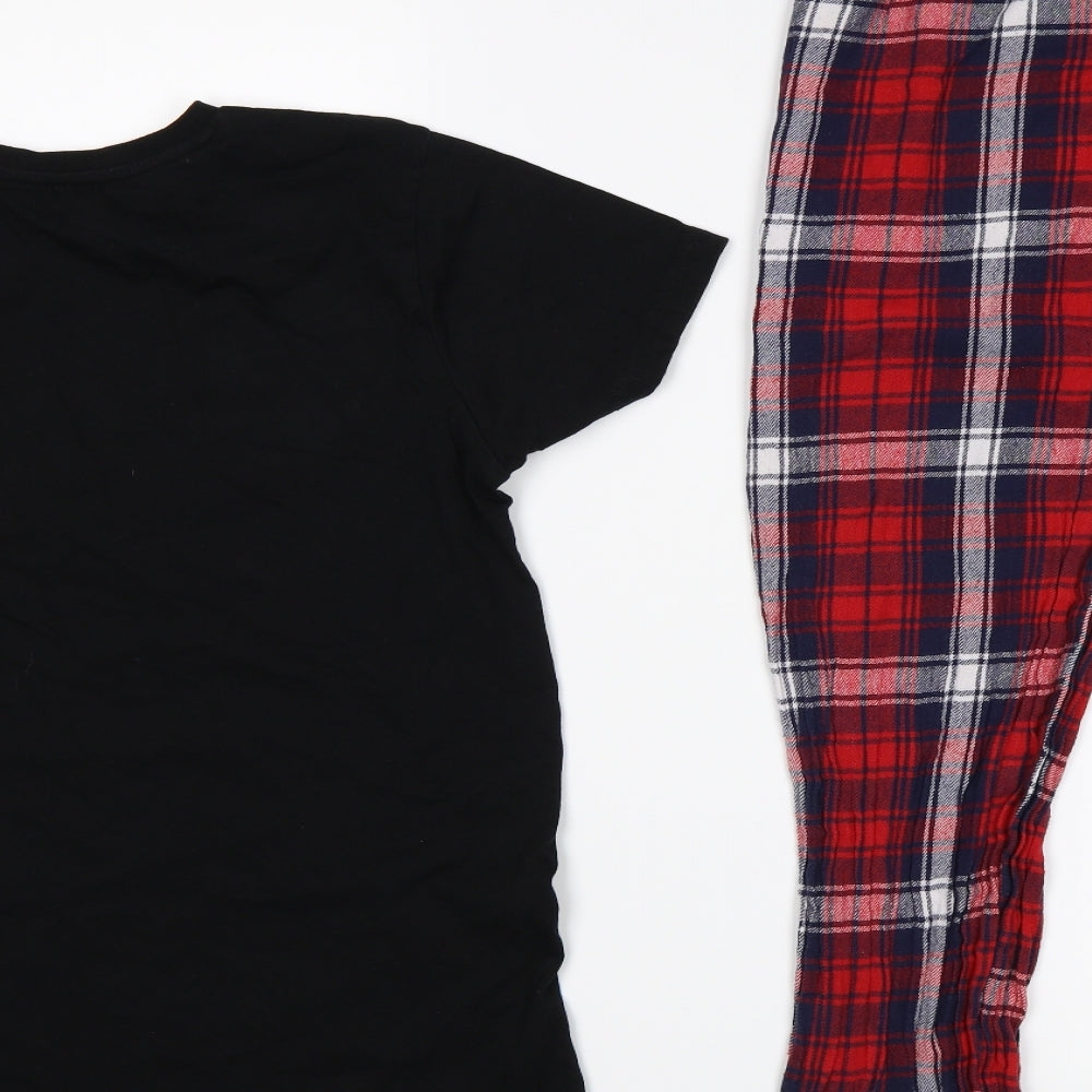 Primark Boys Black Plaid   Pyjama Set Size 12-13 Years  - Christmas