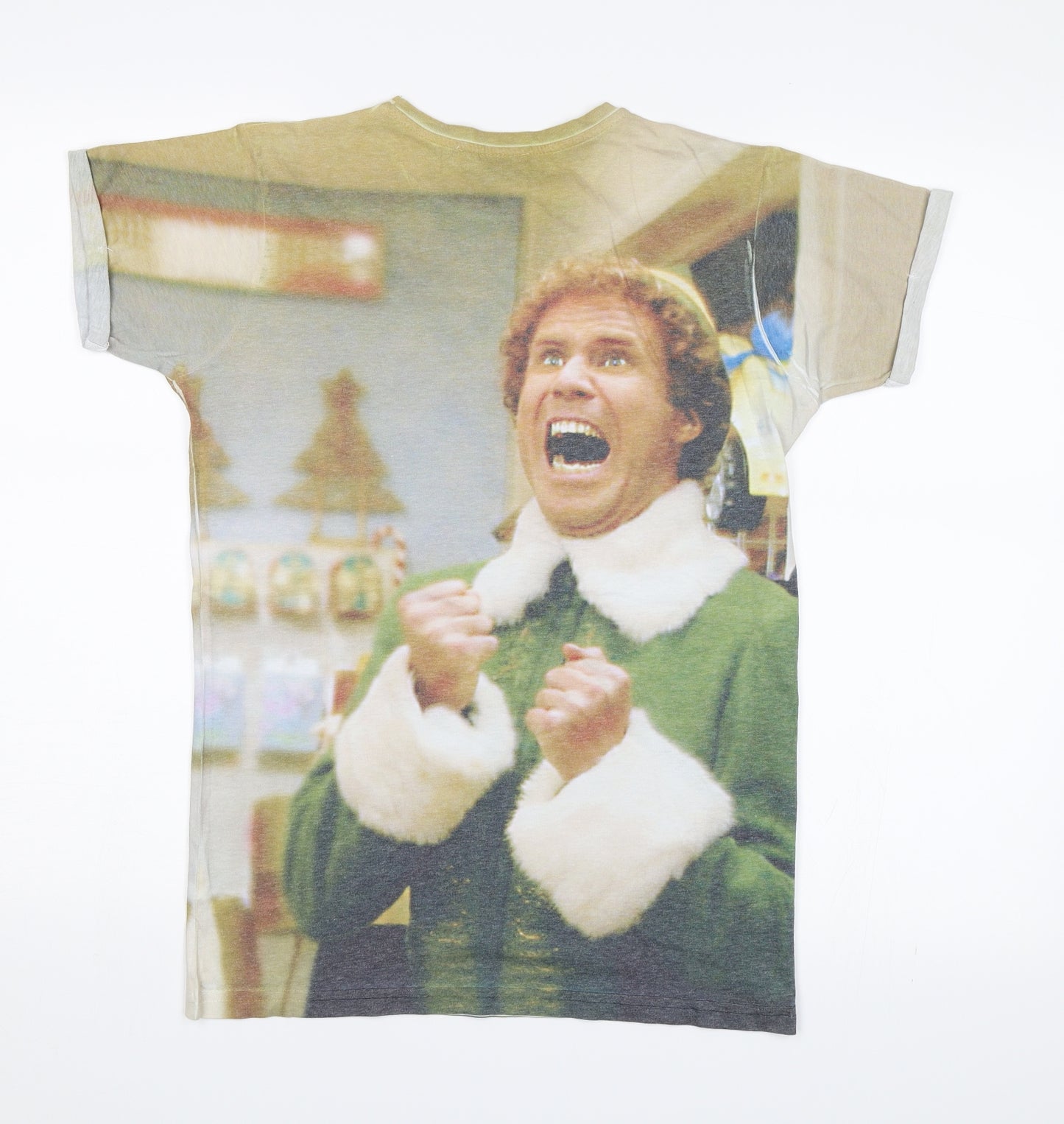 Primark Boys Green   Basic T-Shirt Size 12-13 Years  - Christmas