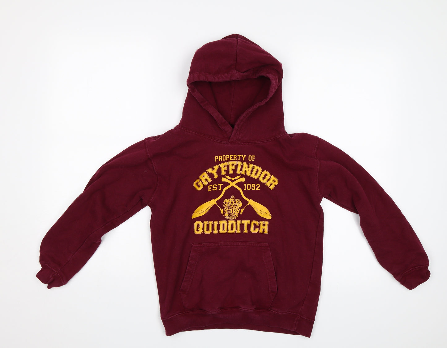 Just Hoods Boys Red   Pullover Hoodie Size 9 Years  - Harry Potter