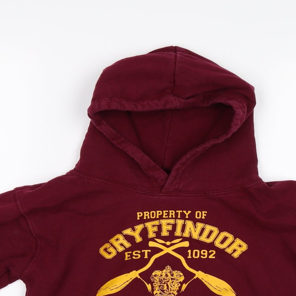 Just Hoods Boys Red   Pullover Hoodie Size 9 Years  - Harry Potter