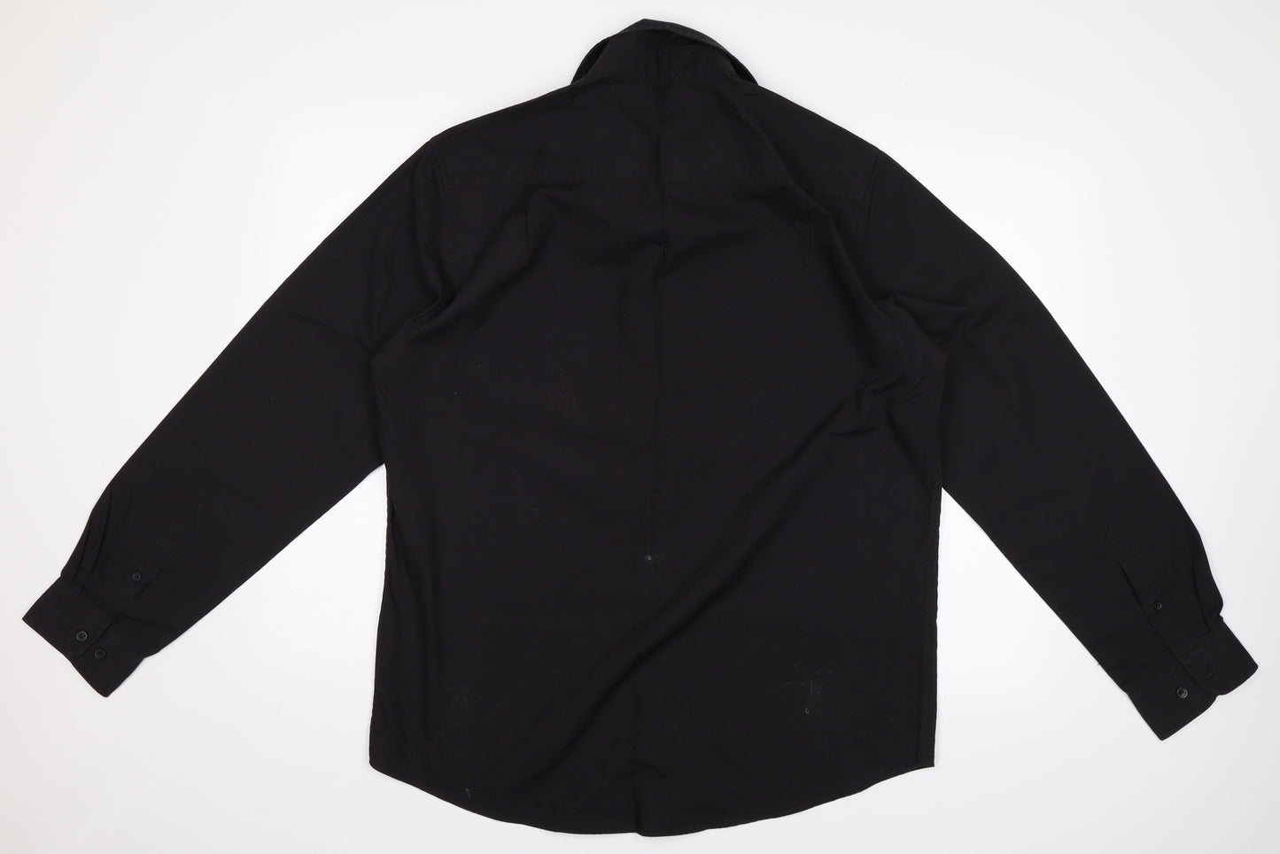 Williams & Brown Mens Black    Dress Shirt Size 16
