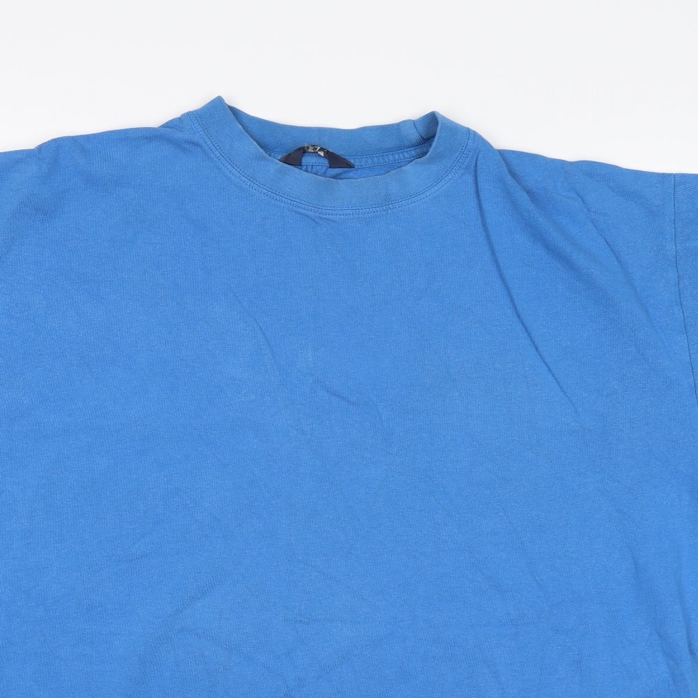 Premier Mens Blue    T-Shirt Size L