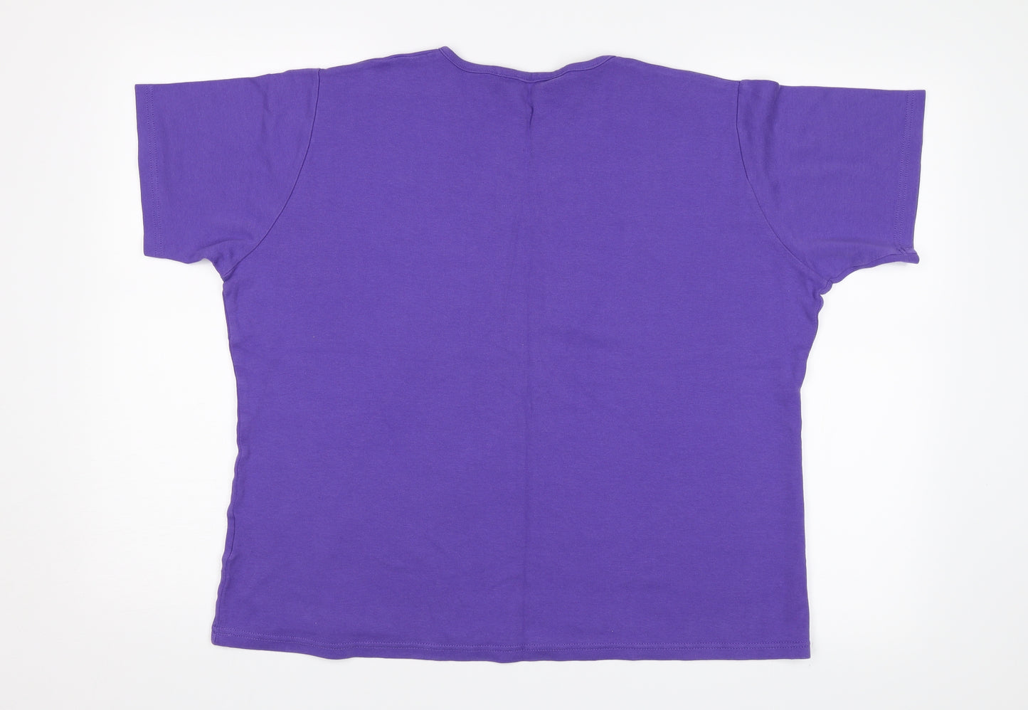 Honor Milburn Womens Purple   Basic T-Shirt Size XL