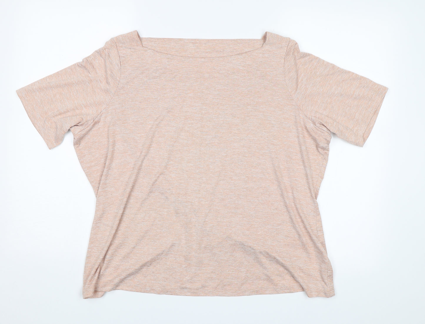M&S Womens Pink   Basic T-Shirt Size 22