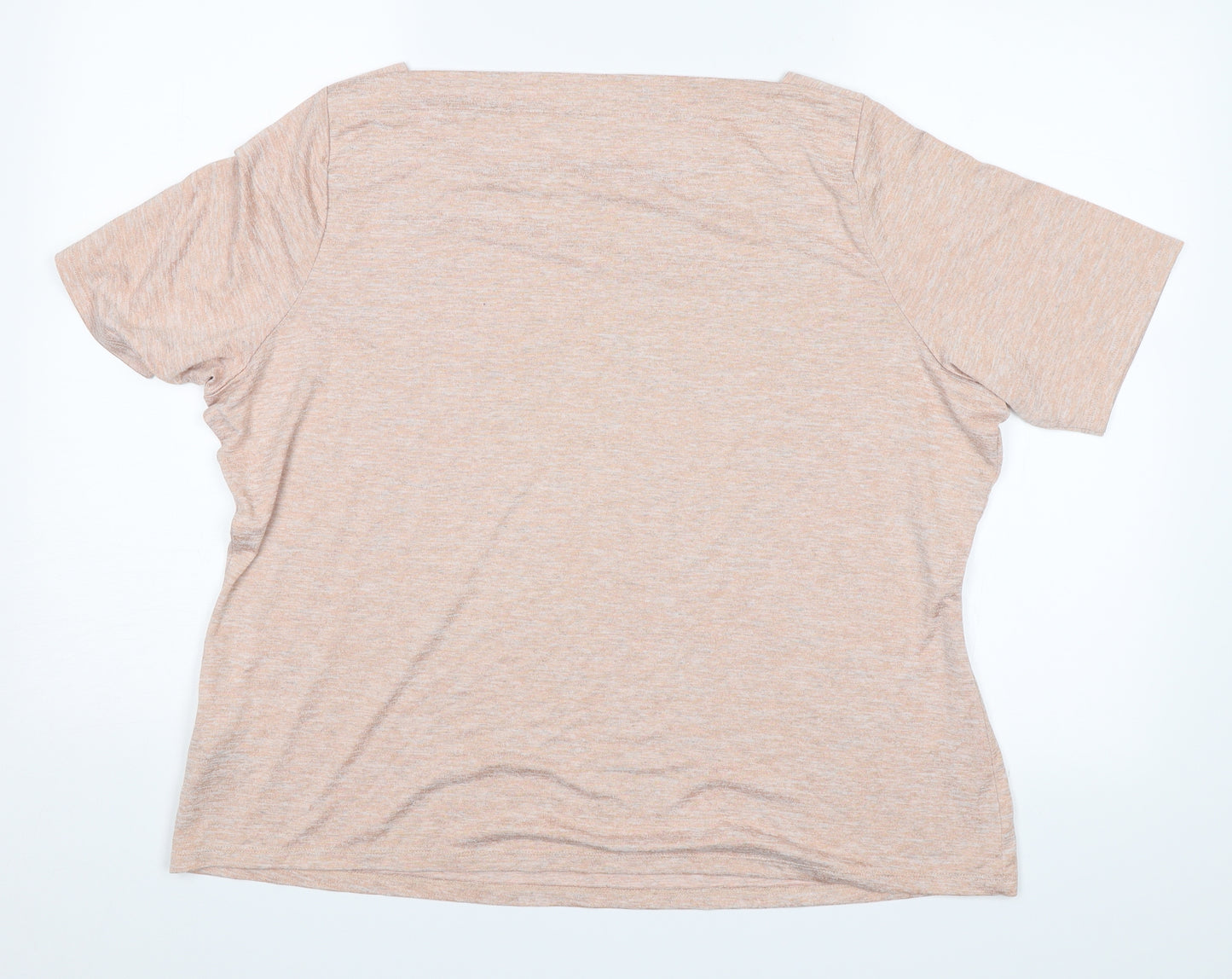 M&S Womens Pink   Basic T-Shirt Size 22
