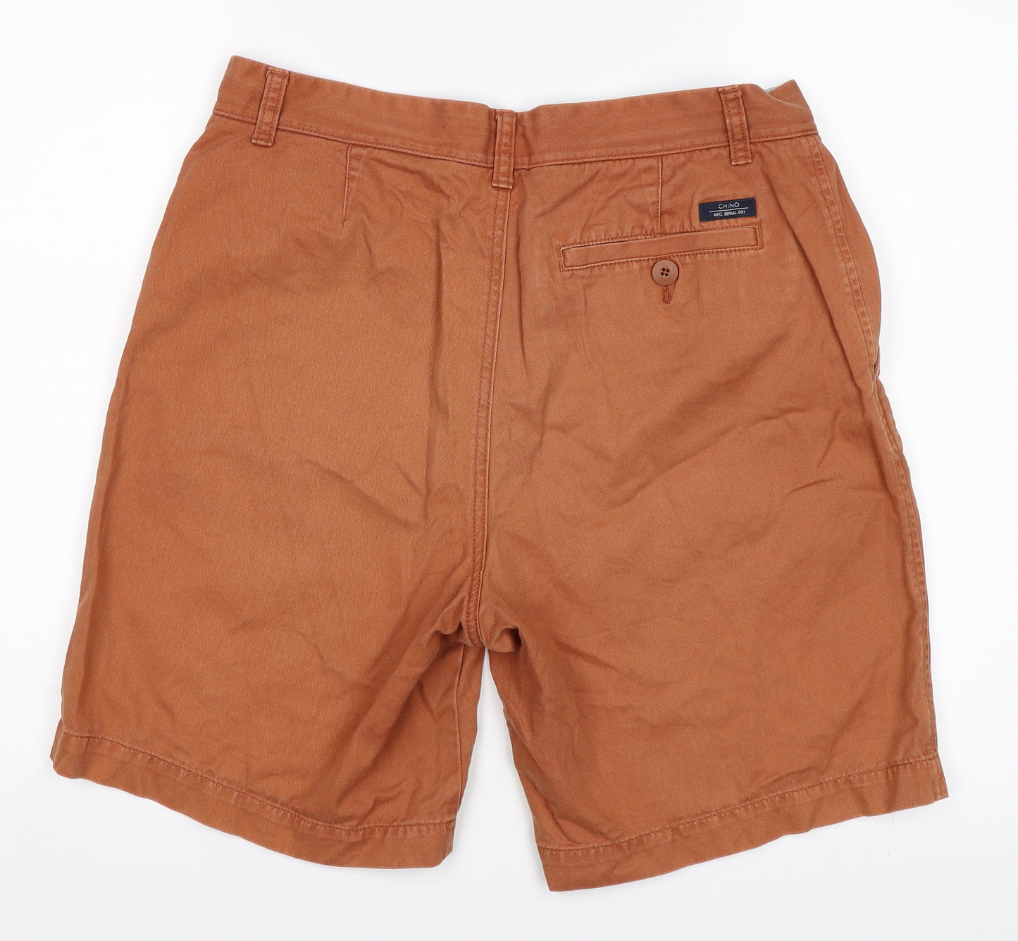 M&S Mens Orange   Chino Shorts Size 32