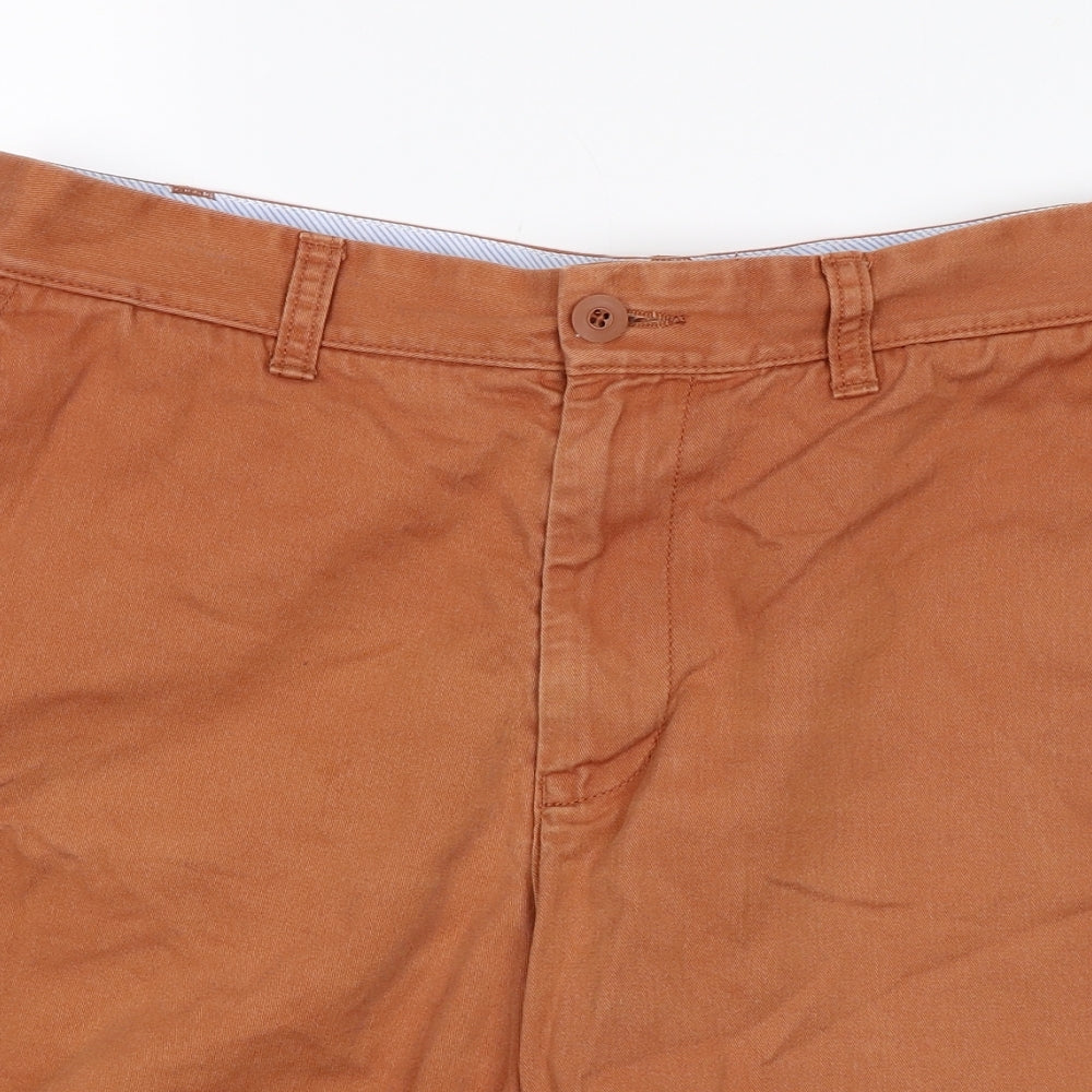 M&S Mens Orange   Chino Shorts Size 32