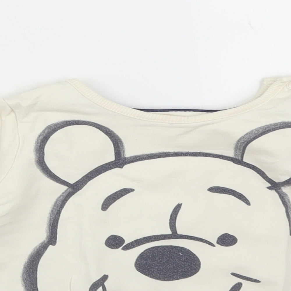 George Baby White   Pullover Jumper Size 6-9 Months  - Winnie The Pooh