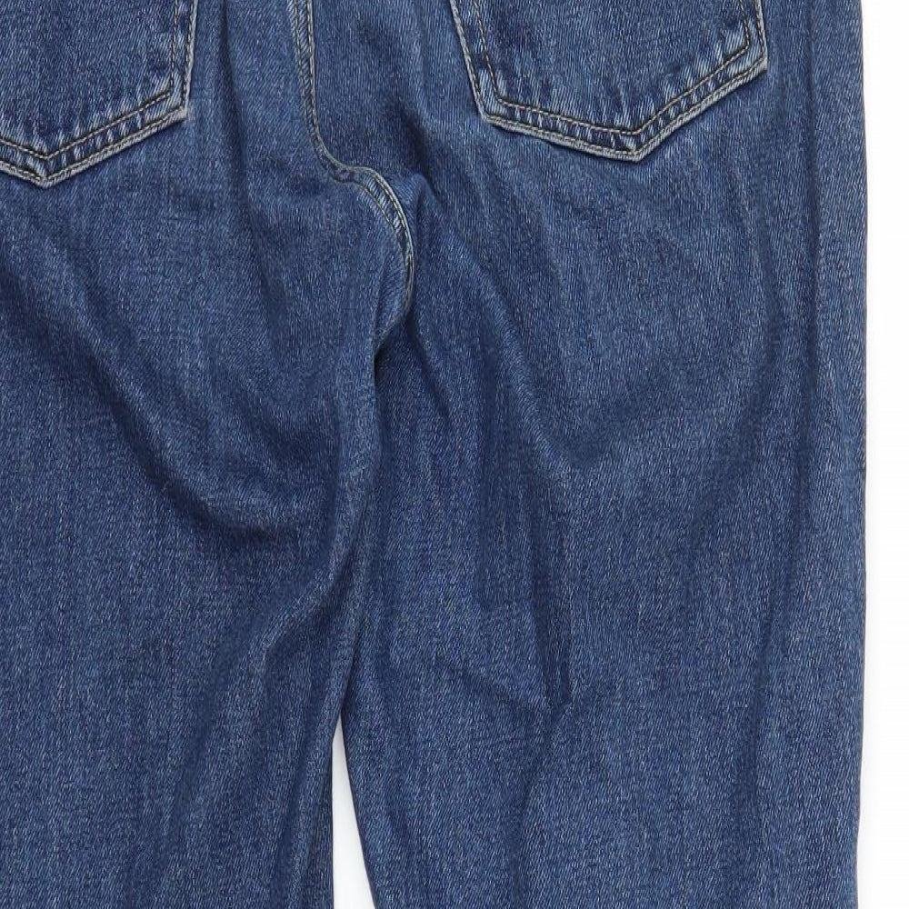 Topshop Womens Blue  Denim Mom Jeans Size 32 in L25 in