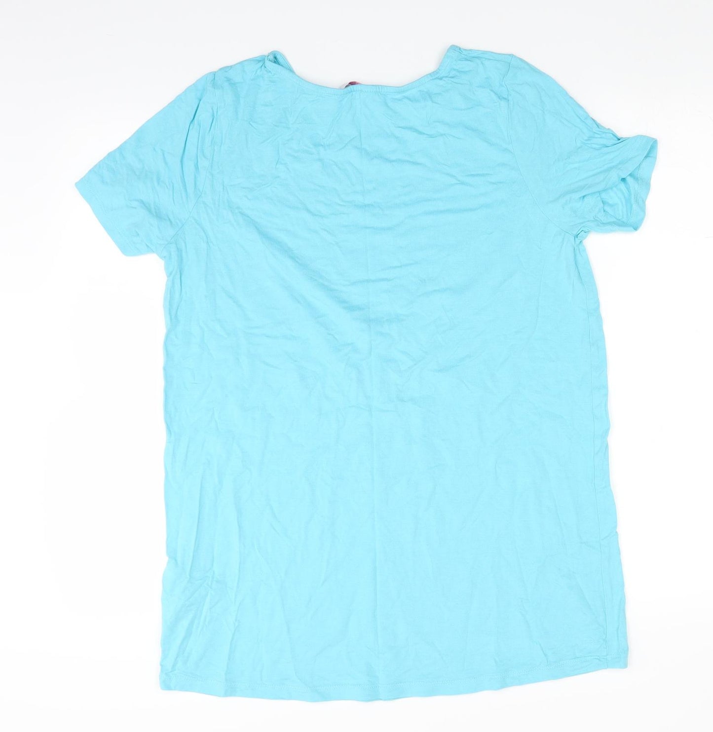 Julipa Womens Blue   Basic T-Shirt Size 14  - BUTTERFLY