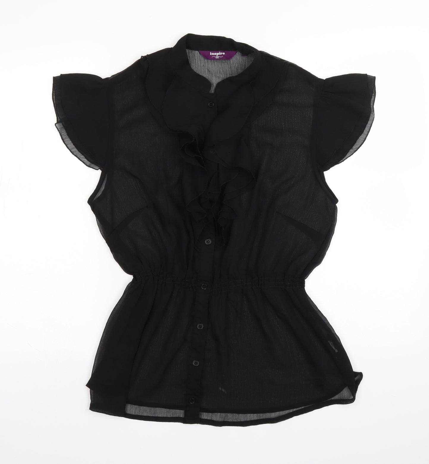 New Look Womens Black   Basic Button-Up Size 18