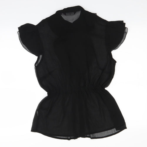 New Look Womens Black   Basic Button-Up Size 18