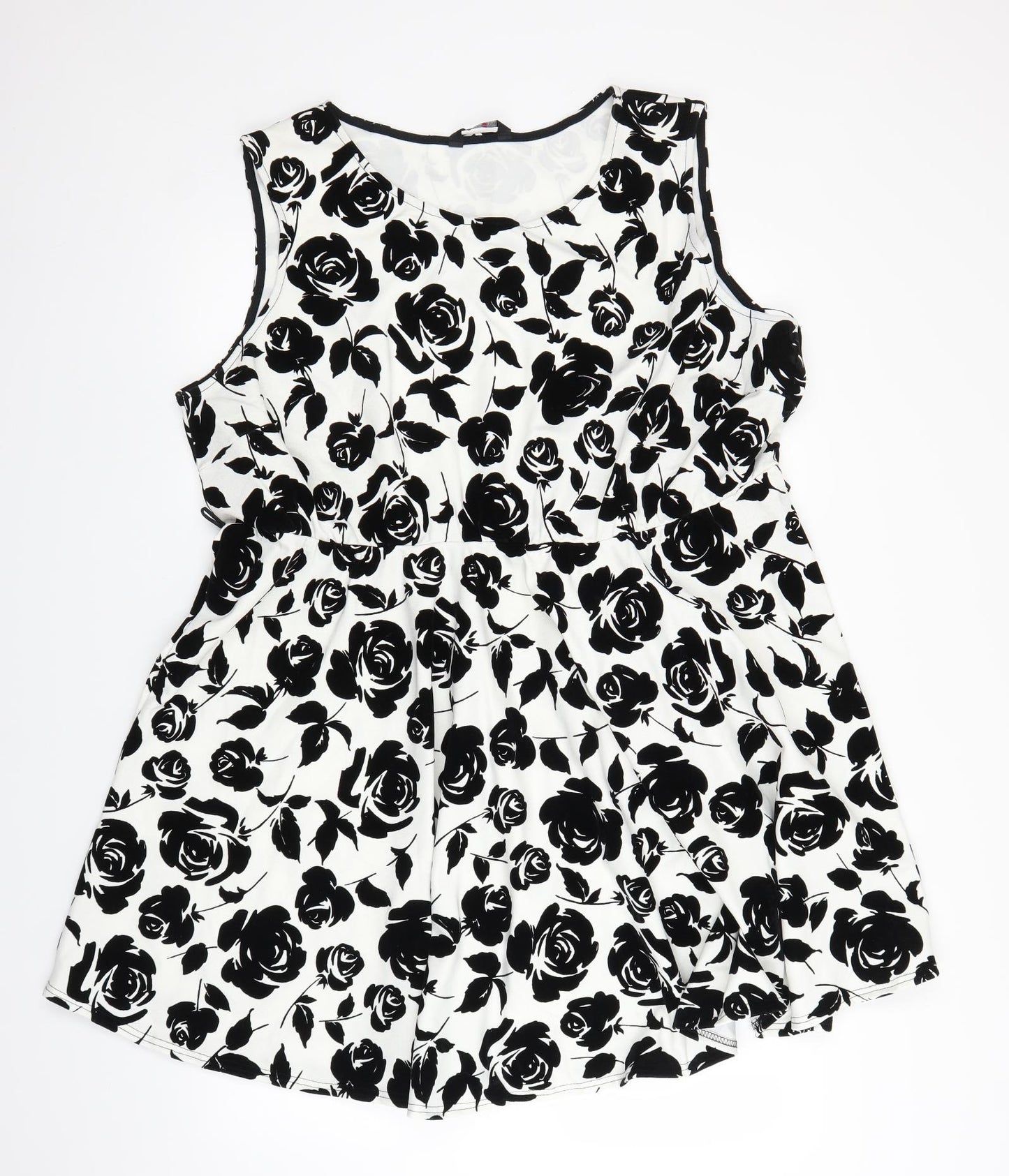 Yours Womens White Floral  Fit & Flare  Size 26
