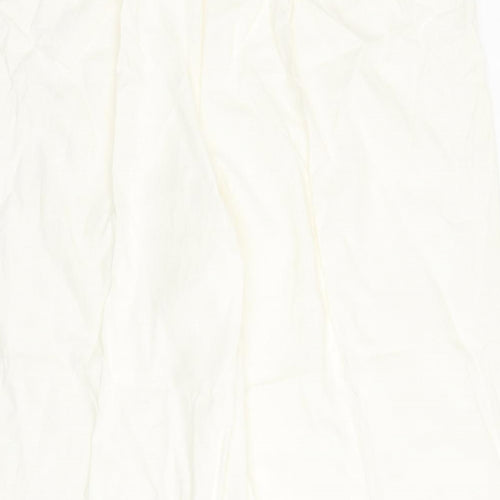 e. Womens White   Trousers  Size 28 L25 in