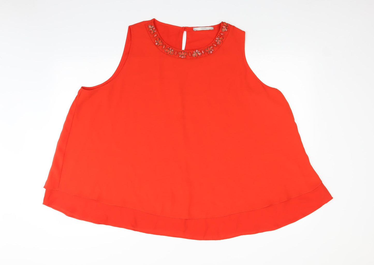 George Womens Red   Basic Blouse Size 24