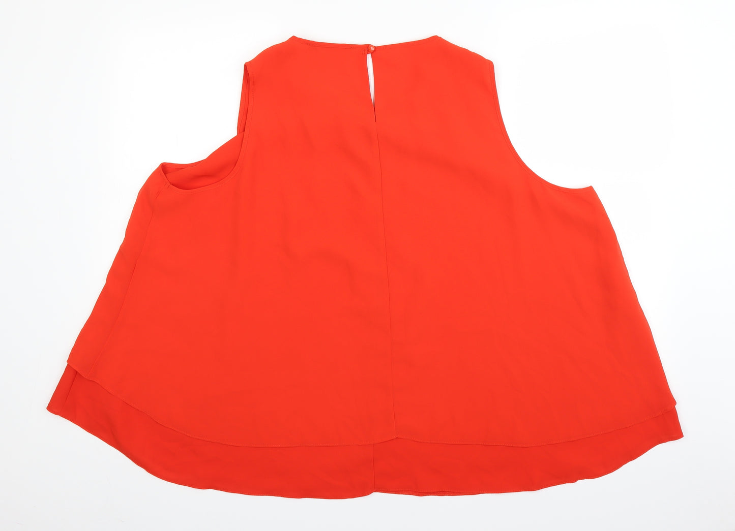 George Womens Red   Basic Blouse Size 24