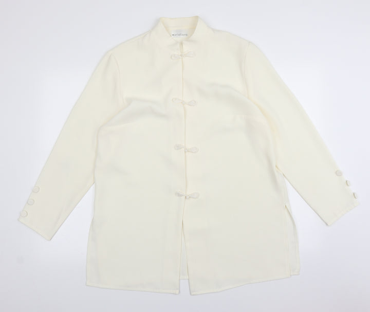 Variations Womens Ivory   Jacket  Size 18