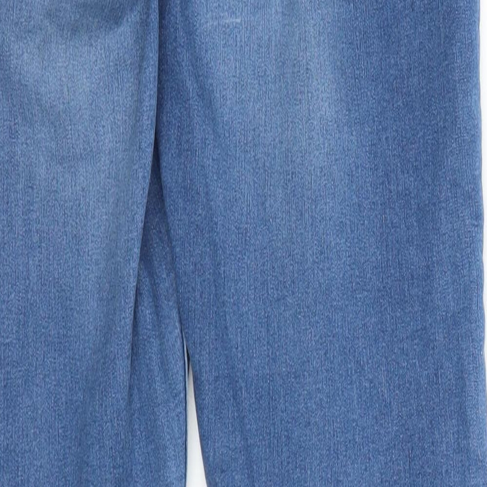 Primark Womens Blue  Denim Straight Jeans Size 10 L25 in