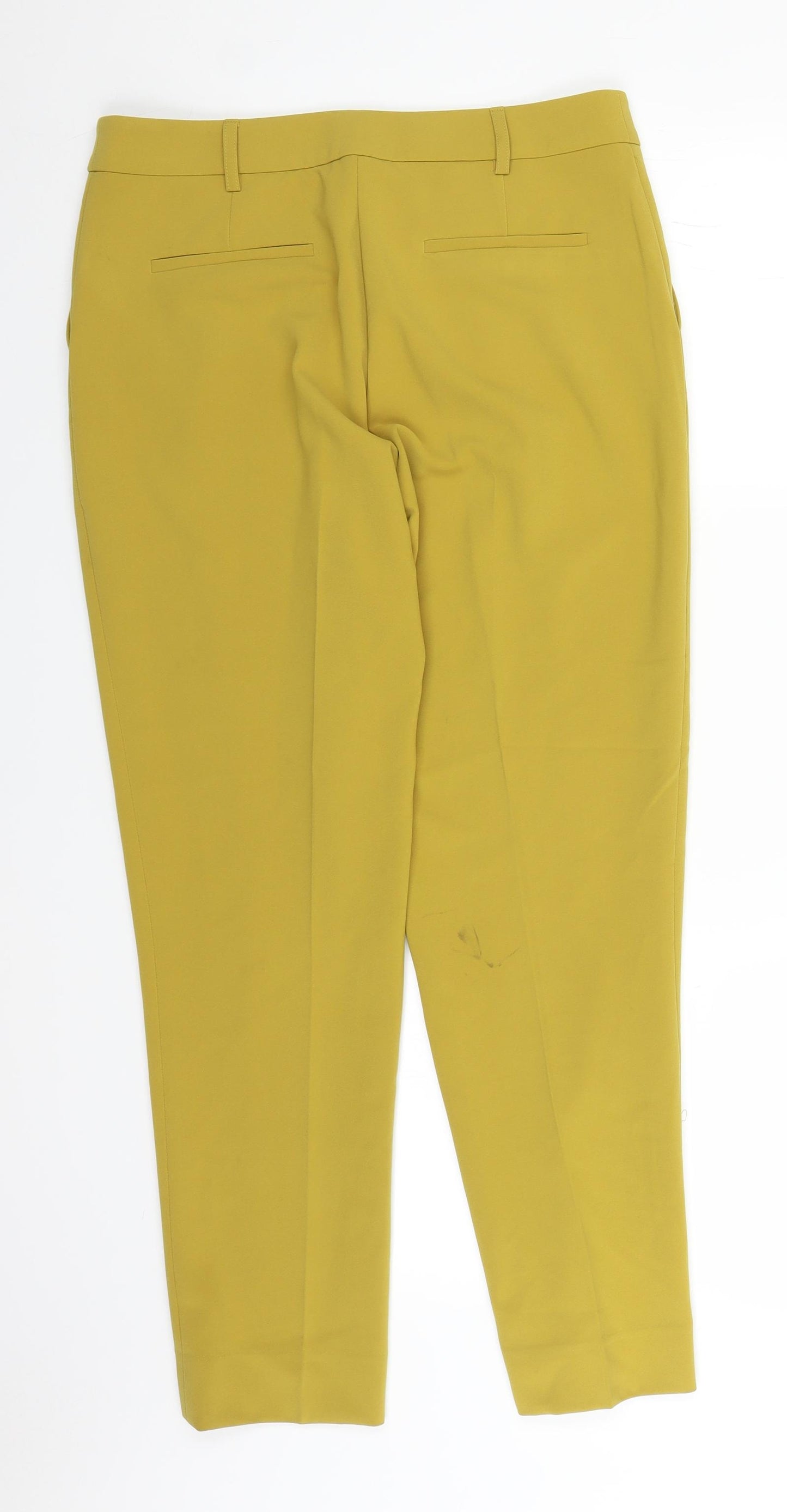 Principles Womens Yellow   Trousers  Size 12 L21 in