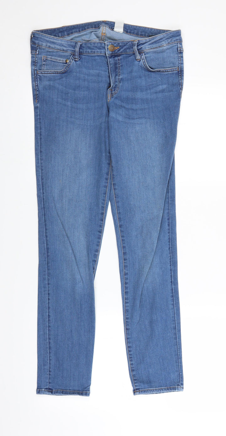 &Denim Womens Blue  Denim Skinny Jeans Size 32 in L28 in