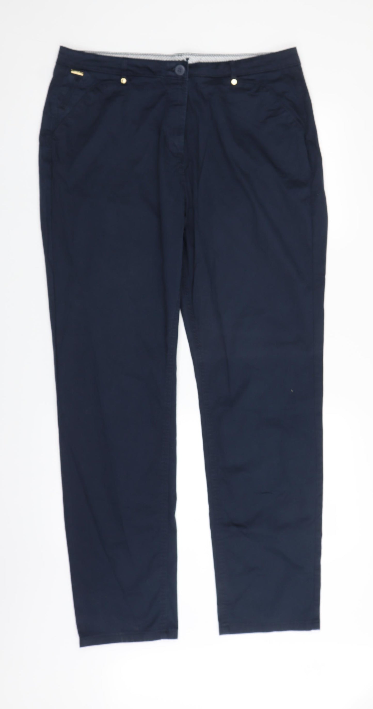 Marks and Spencer Womens Blue   Trousers  Size 18 L31 in