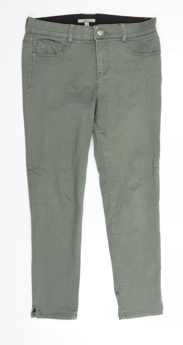 Bass Womens Green Straight Jeans Size 8 L25 in
