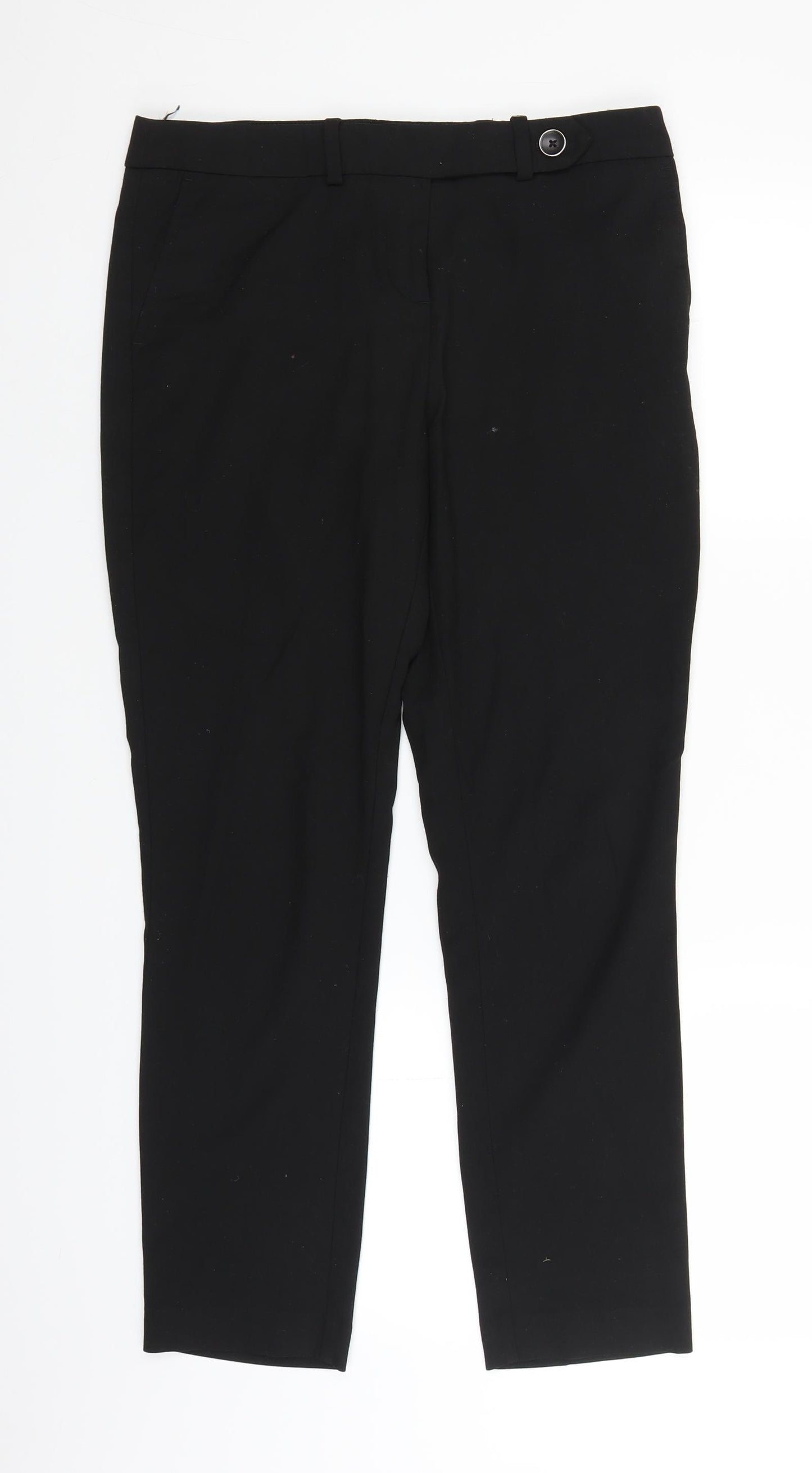 NEXT Womens Black   Trousers  Size 8 L25 in