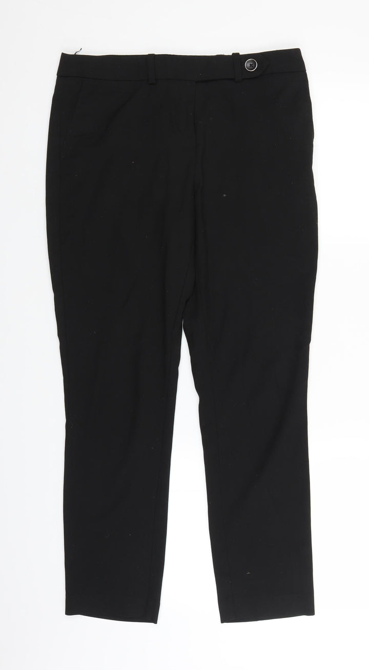 NEXT Womens Black   Trousers  Size 8 L25 in