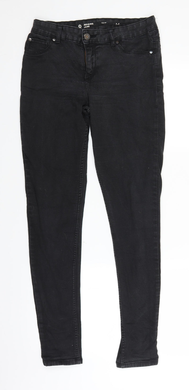 Preworn Womens Black Denim Jegging Jeans Size M L30 in