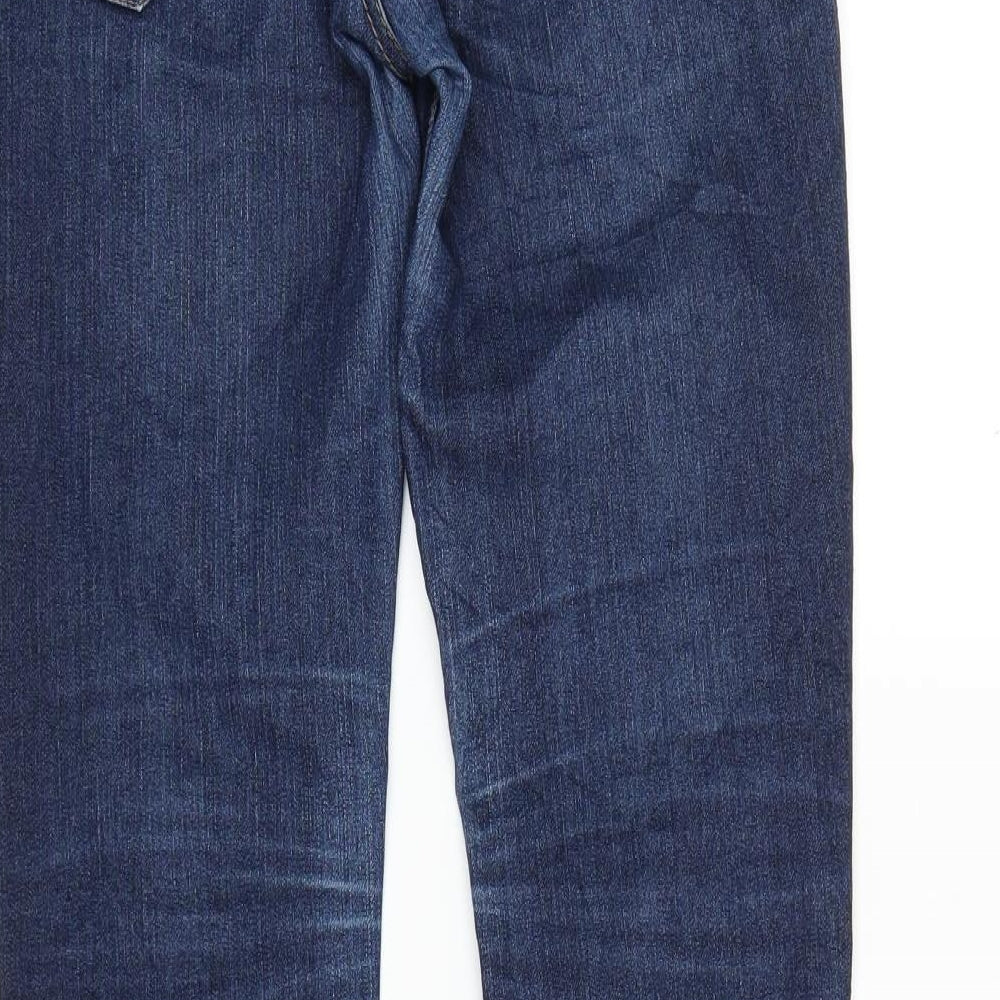 Fishbone Womens Blue  Denim Straight Jeans Size 30 in L28 in