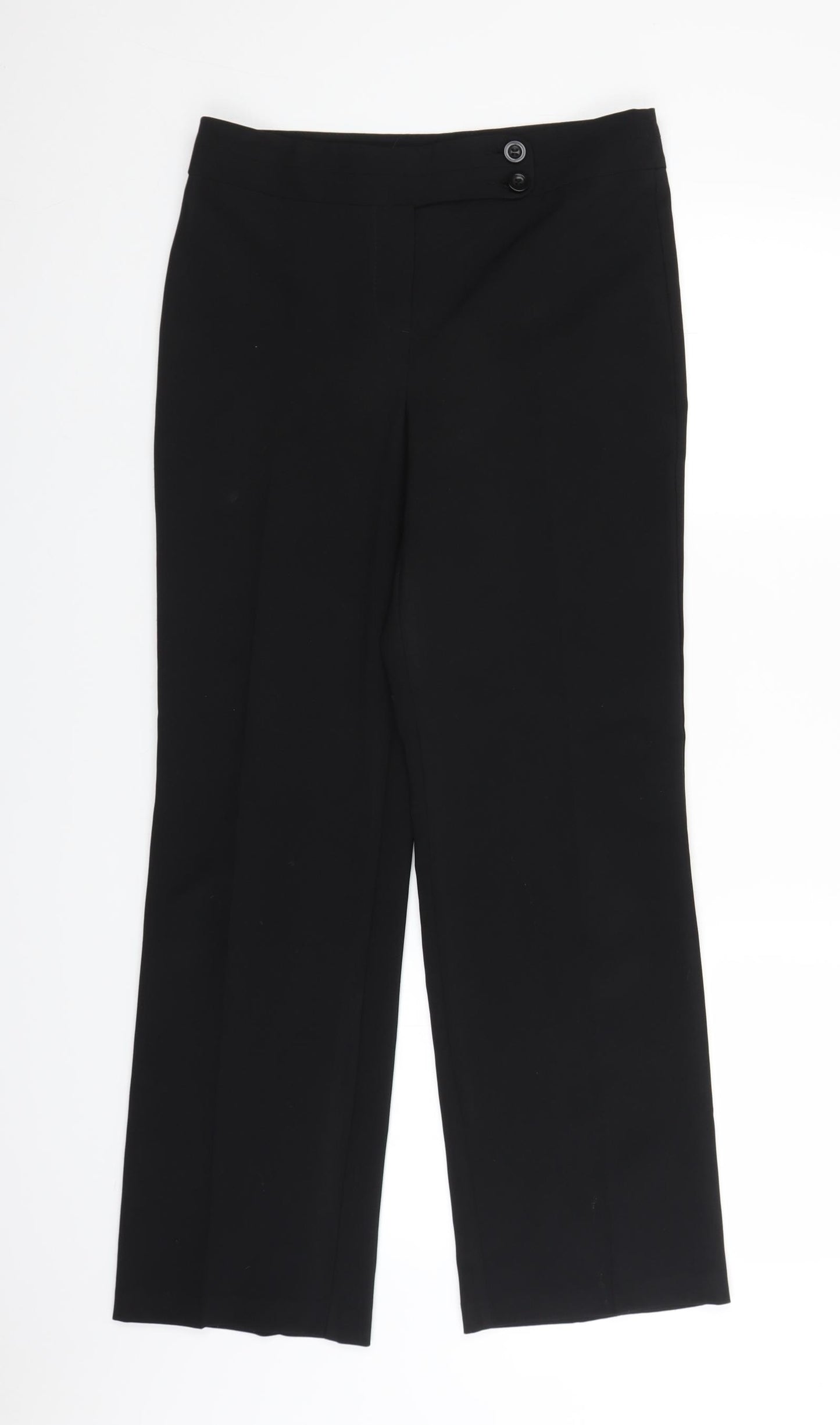 George Womens Black   Trousers  Size 8 L27 in